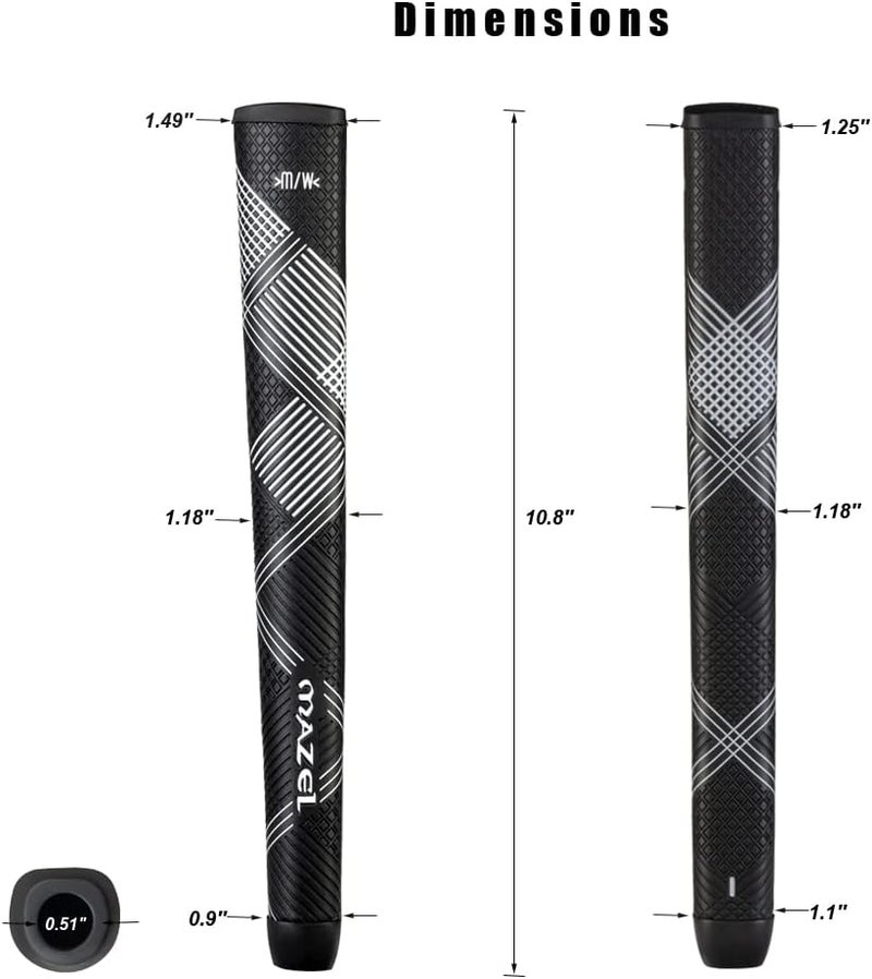 MAZEL Ultra-light Golf Putter Grip for Men - 2.0 Advanced Surface Texture Non-slip Golf Grip,Great Comfortable Feel and More Consistent Stroke - Image 3